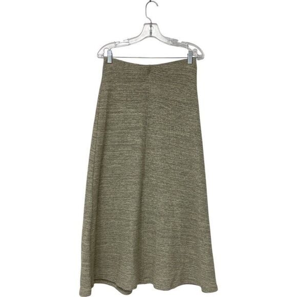 Massimo Dutti Womens Co-Ord Midi Skirt Melange Detail M Brown Ecru 5207/532 NWT - Picture 3 of 7